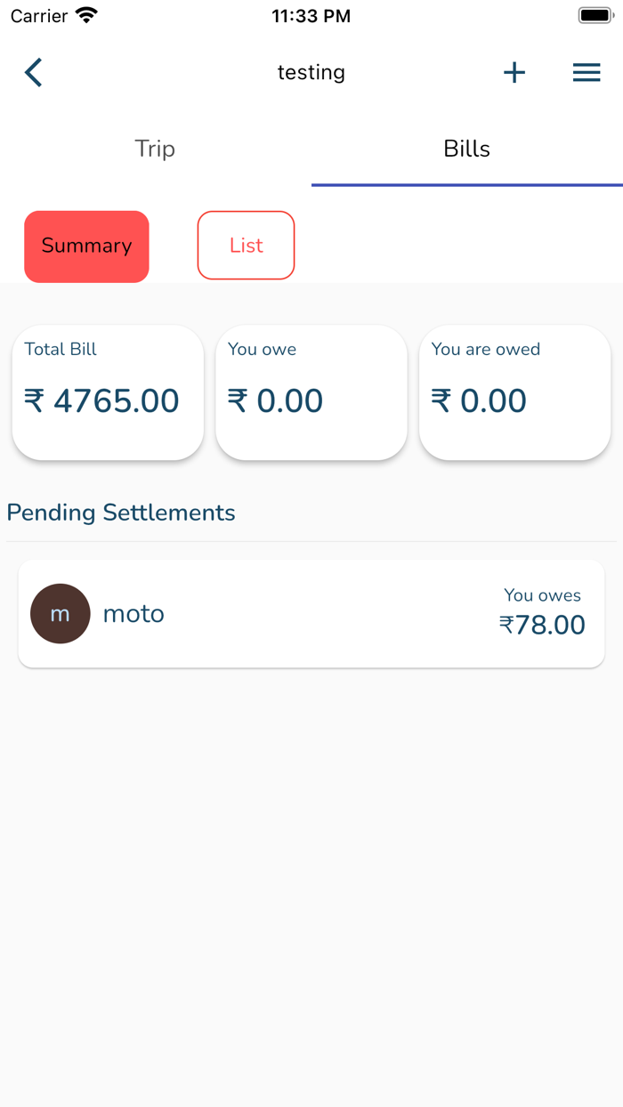 Move OnTrip  Expense Planner