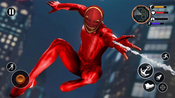 Rope Man Spider Super hero 3D