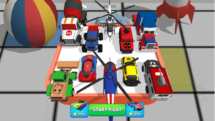 Superhero Car Merge Master