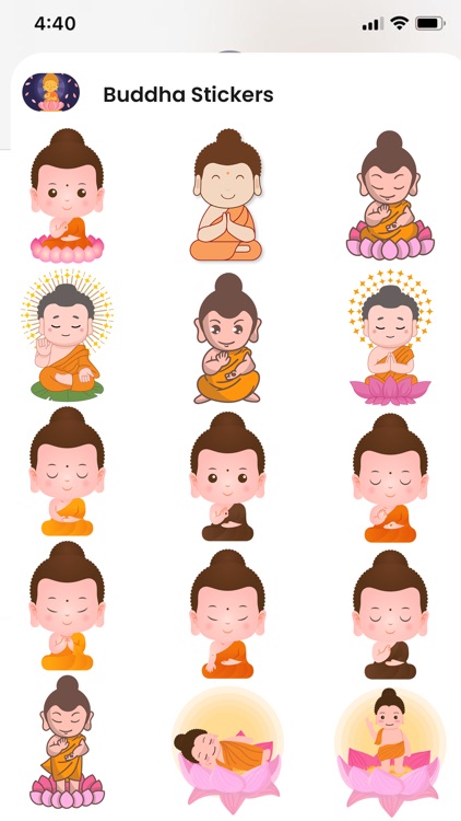 Buddha Purnima Stickers