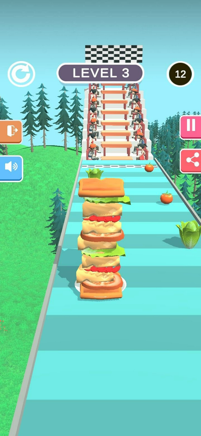 Sandwich Stack Run Collect