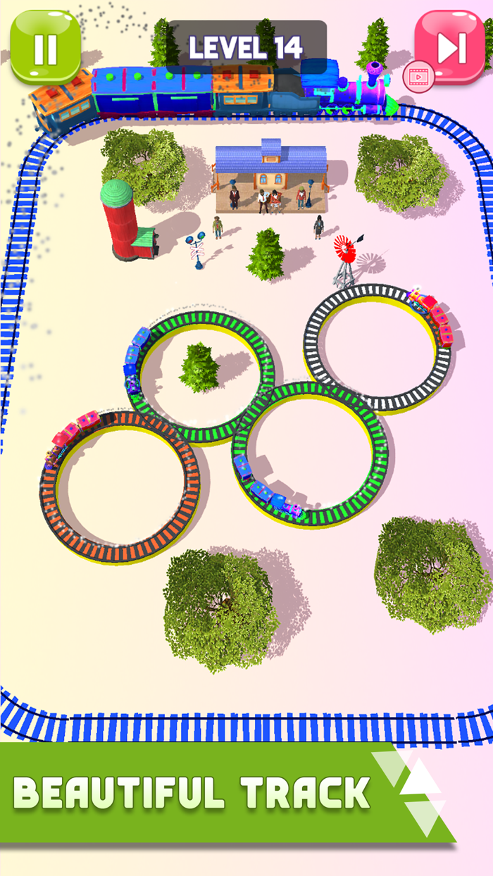 Train Race Game - Perfect Time