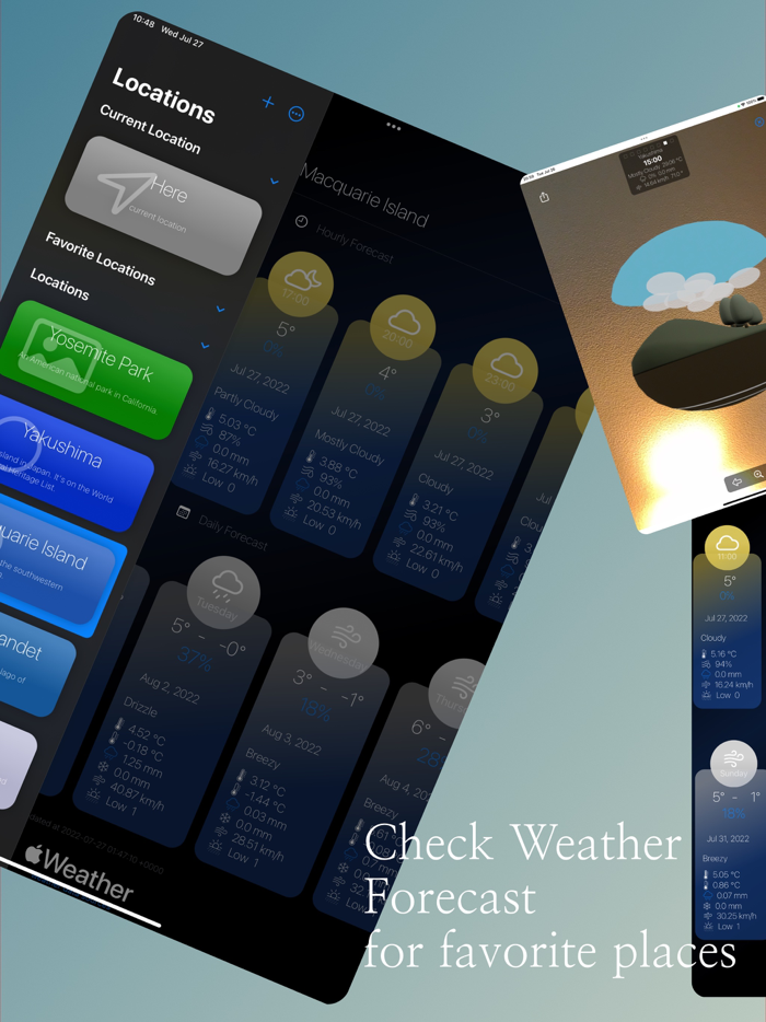 AR Weather Locations