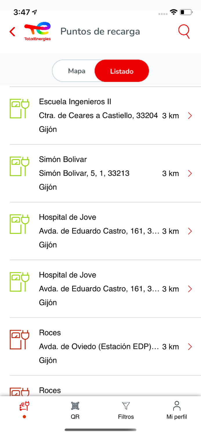 Recarga Publica TotalEnergies