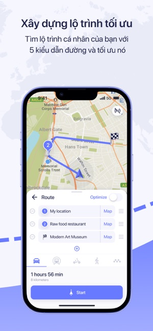 MAPS.ME Bản đồ offline GPS