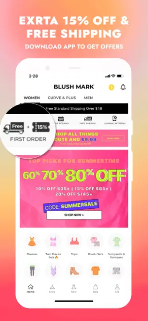 Captura 2 Blush Mark: Women's Clothing iphone