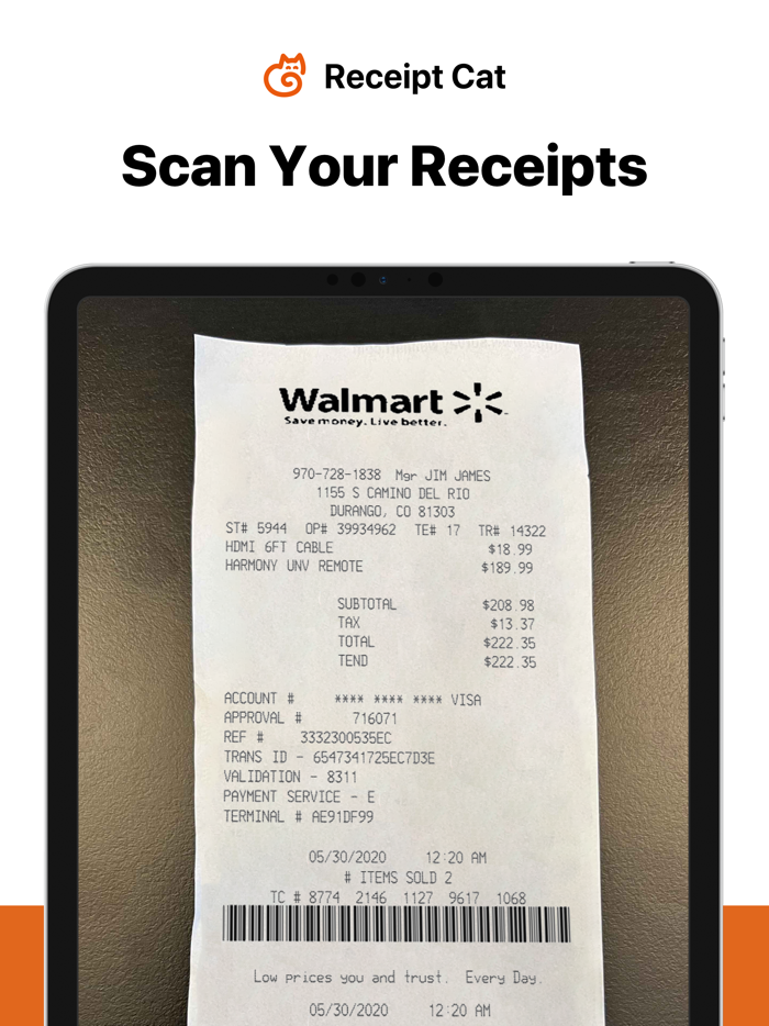 Receipt Cat Receipt Scanner Free Download App for iPhone