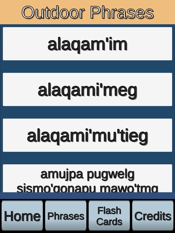 Listuguj Migmaw Flashcards