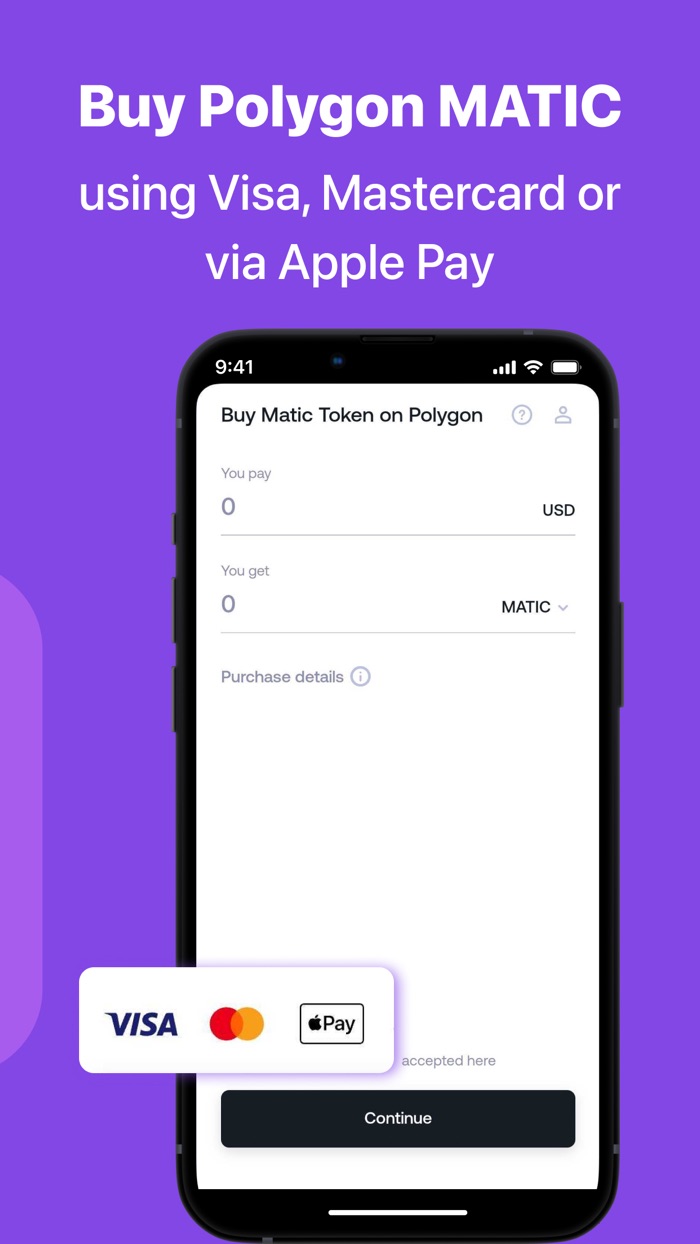 Buy Polygon Matic with card