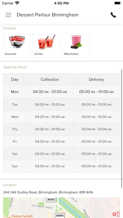 Dessert Parlour Birmingham screenshot-3