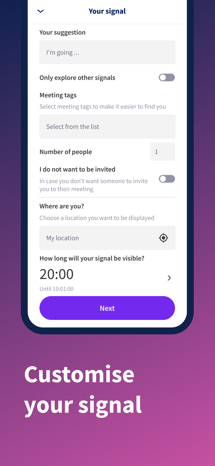 Umity Spontaneous Meetups