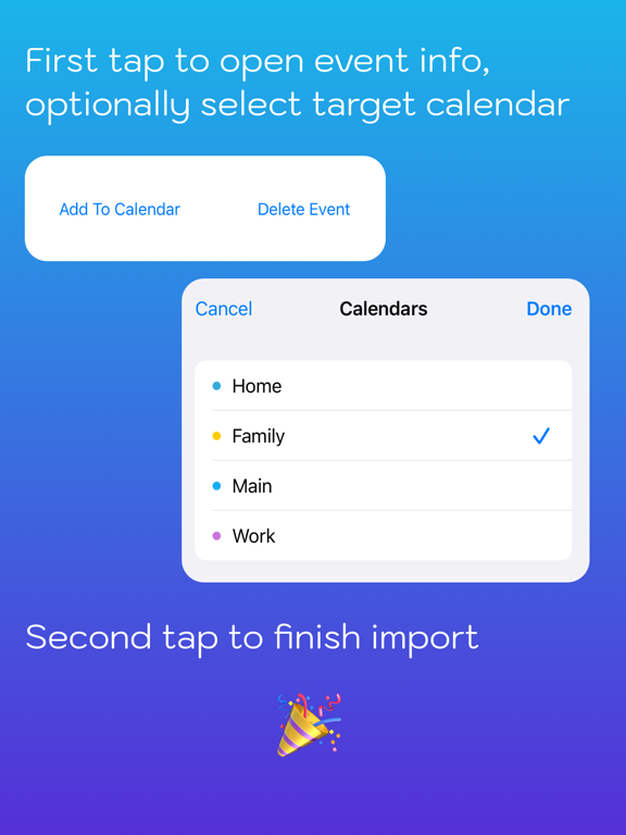 to Calendar: import ics files⋆ screenshot 2
