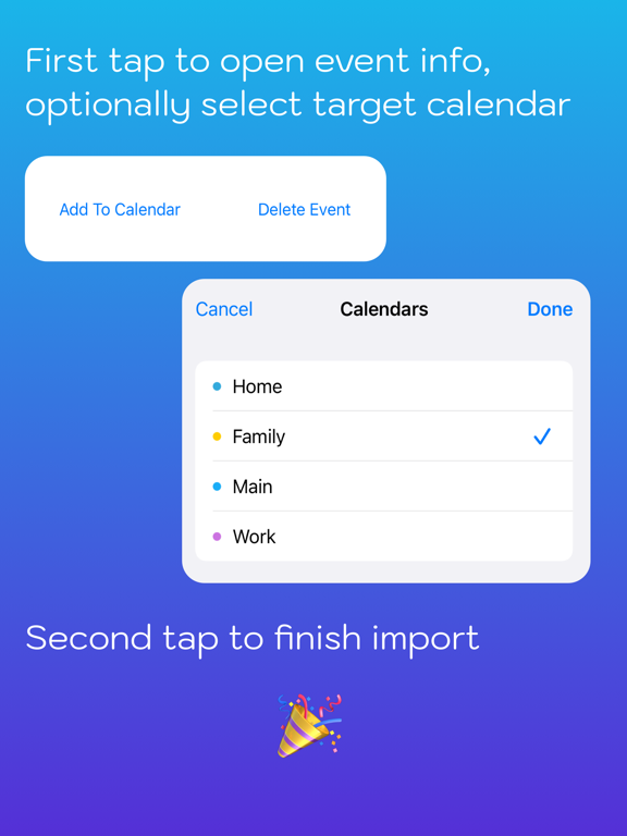 Import events to Calendar⋆ screenshot 2