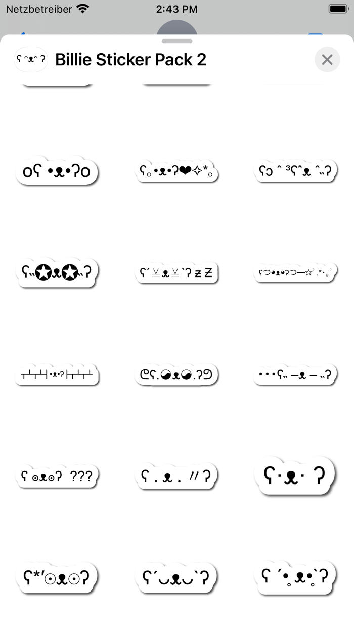 Billie Sticker Pack 2