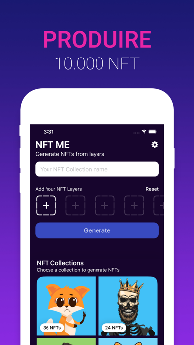 NFT Me - Générateur pour NFTCapture d'écran de 1
