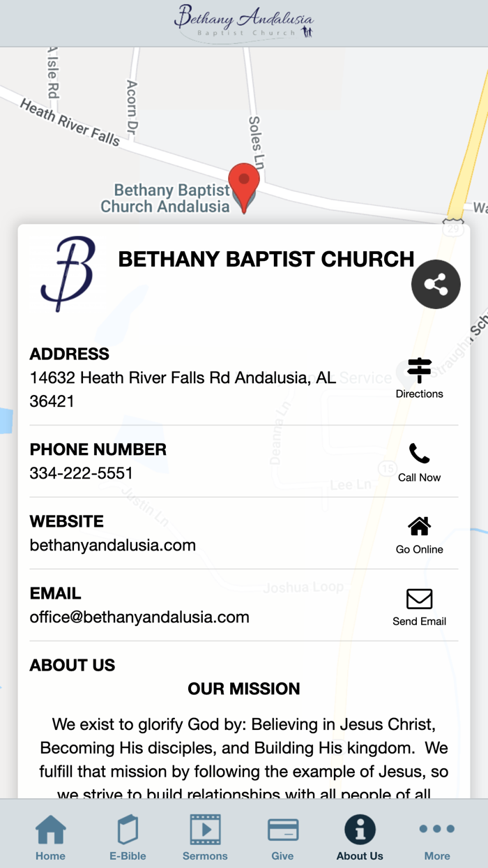 Bethany Andalusia App