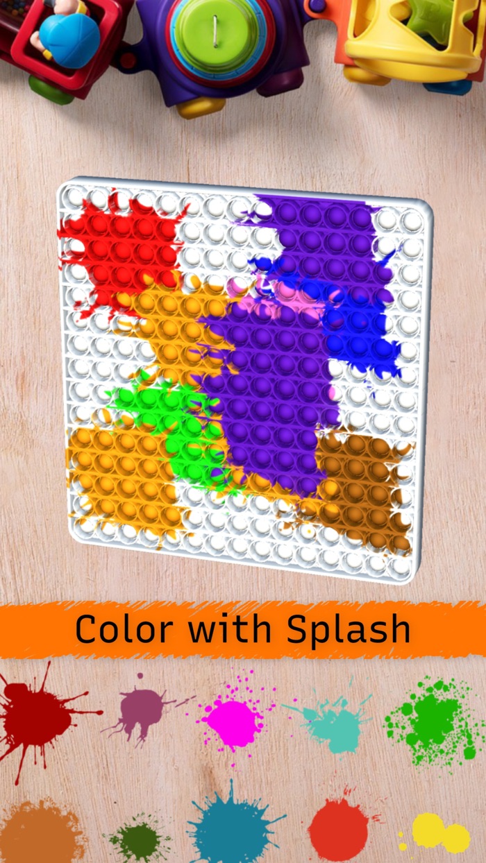 Pop-It Antistress 3D Coloring