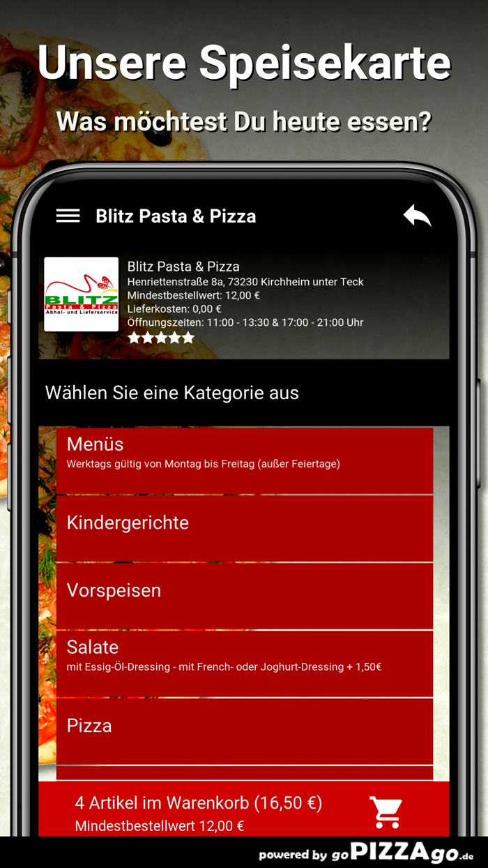 Blitz Pasta - Pizza Kirchheim