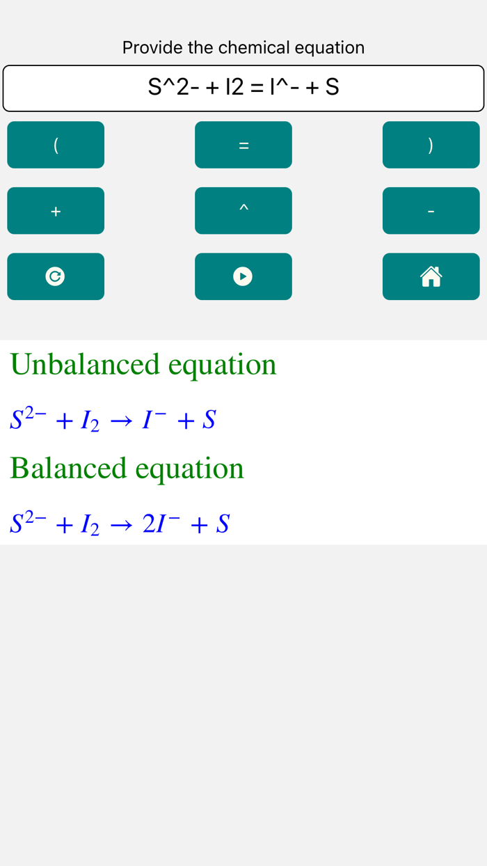 ChemicalEquationBalancePro