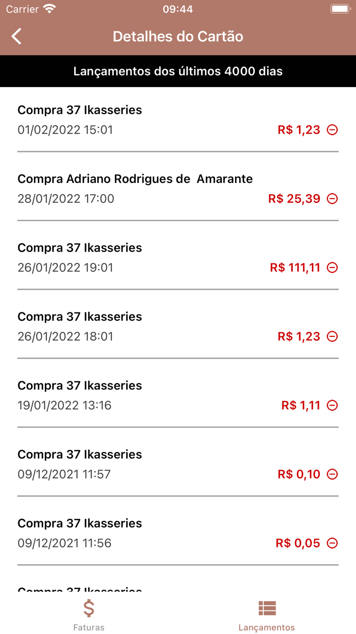 Cartão Conceito Modell
