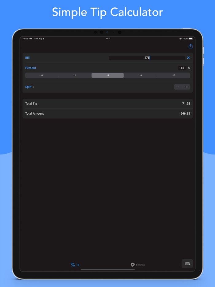 Tip Calculator - Bill Split