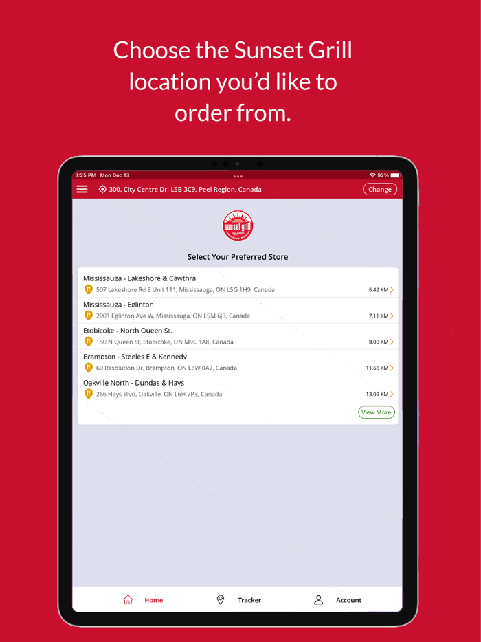 Sunset Grill Breakfast  Lunch