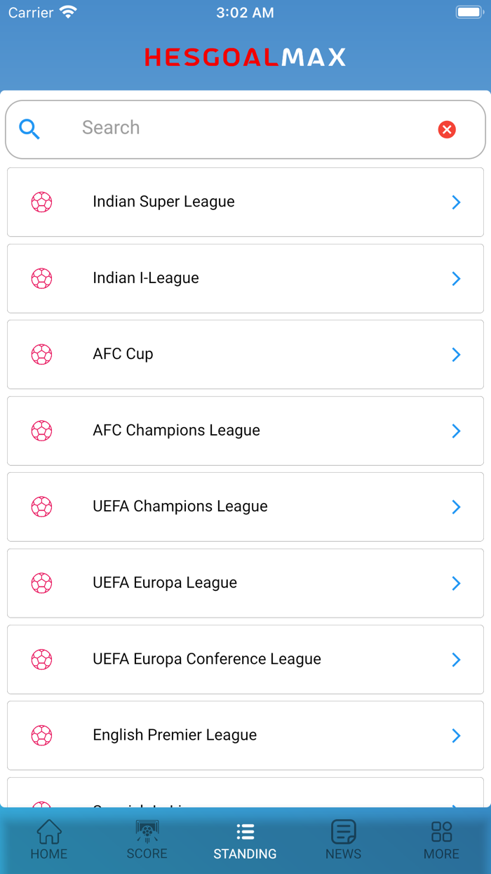 HesgoalMax - Football Scores