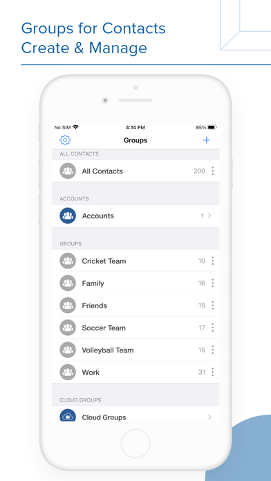 Contacts Groups - Email & text iphone images