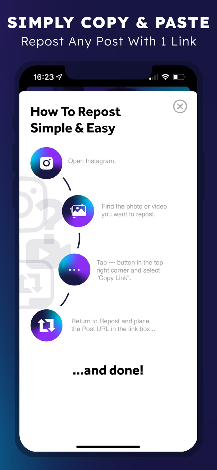 Repost - Posts, Stories, Reels