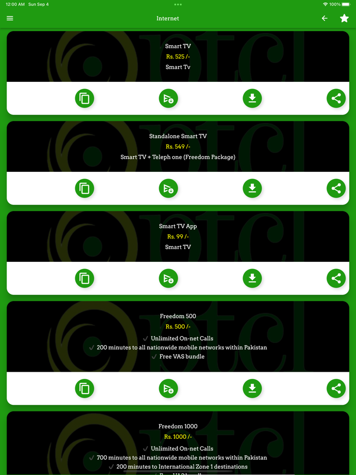 All Network Packages 2022