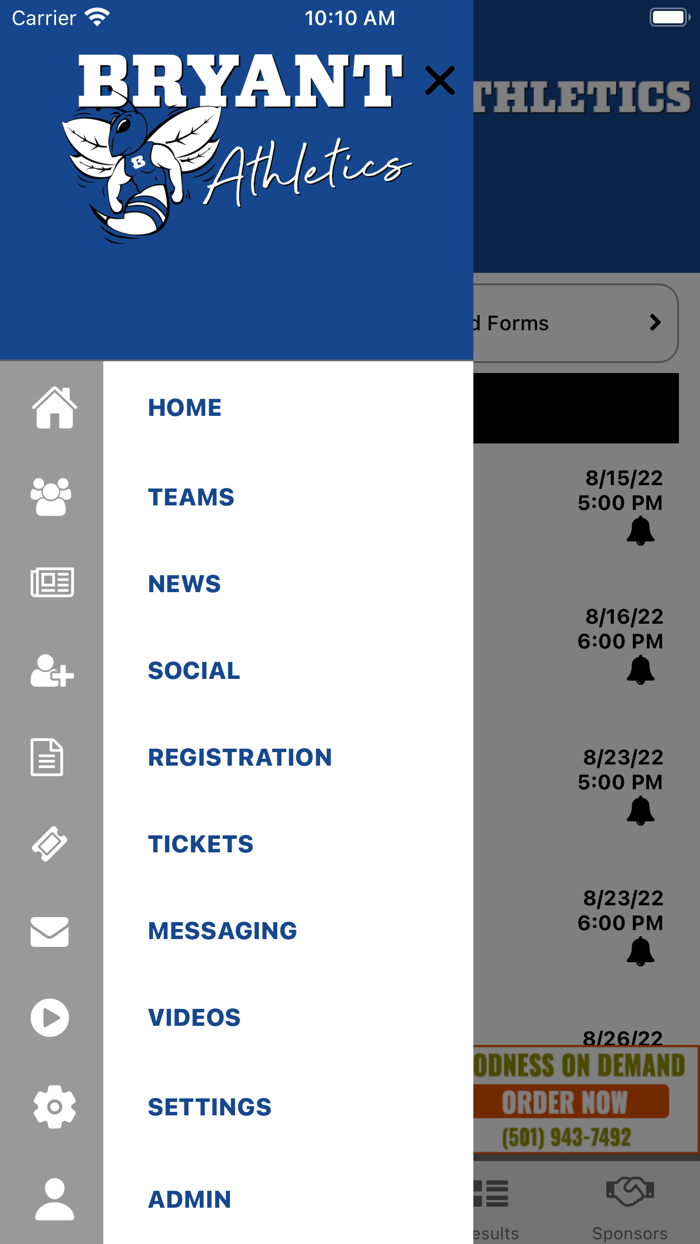 Bryant Hornets Athletics