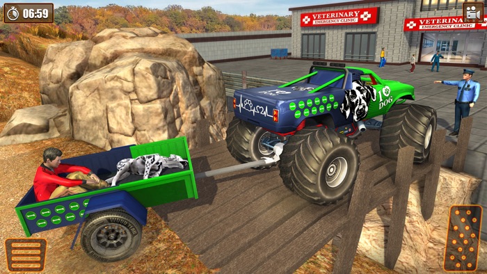 Offroad Dog Transporter Game
