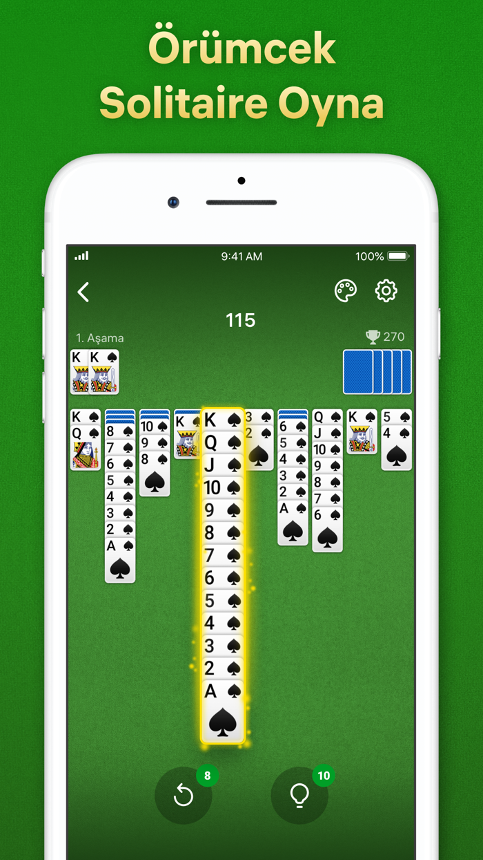 Spider Solitaire - Kağıt Oyunu