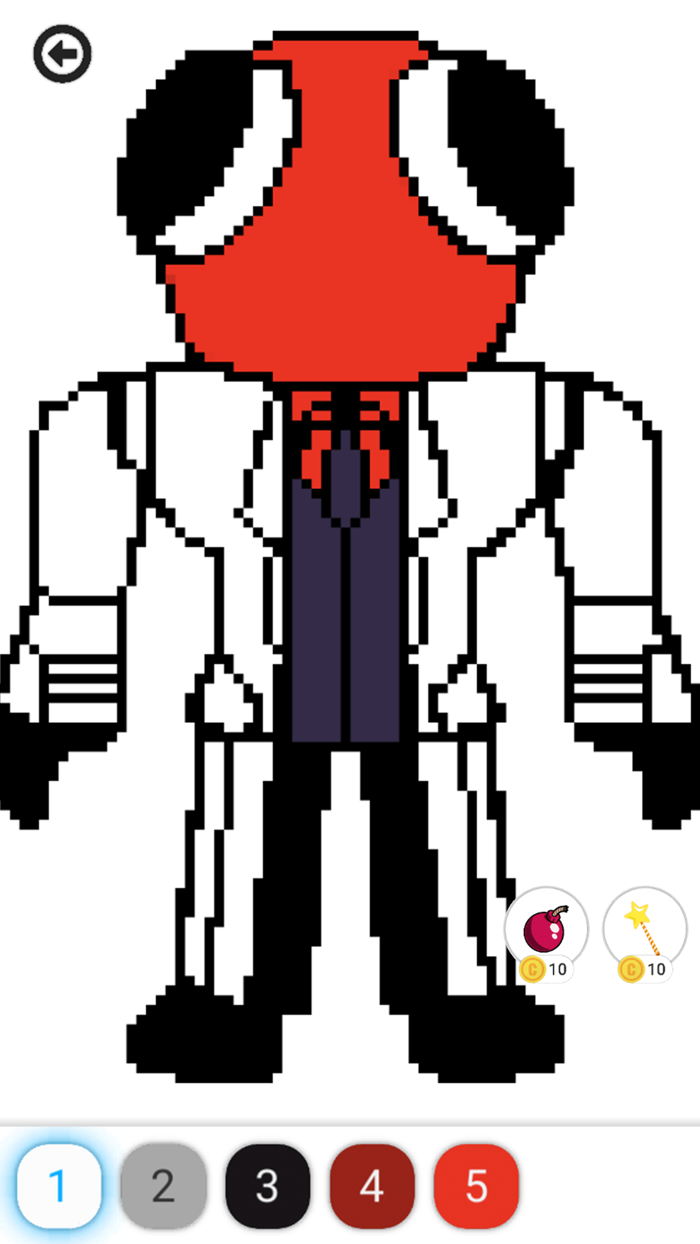 Rainbow Pixel Friends Coloring