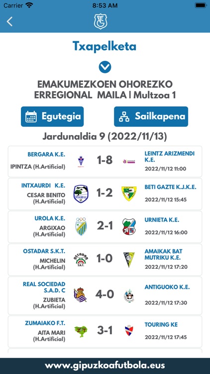 Gipuzkoako Futbol Federazioa screenshot-3