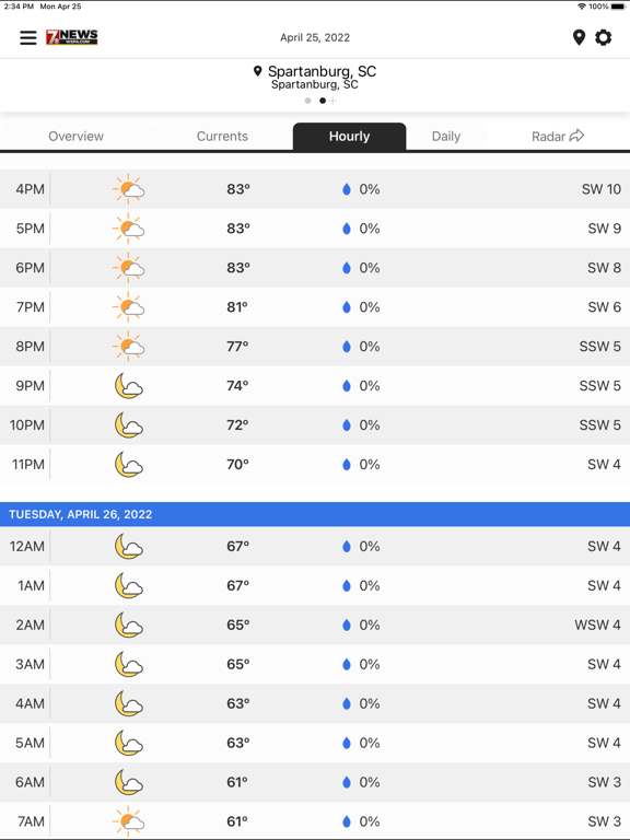 WSPA Weather screenshot 4