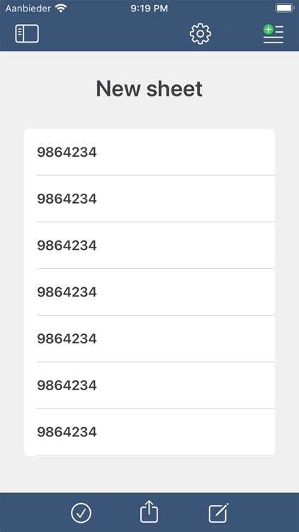 Barcode Sheets