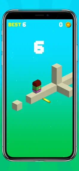 Game screenshot Crossy Cube Bridge: Poly 3D apk