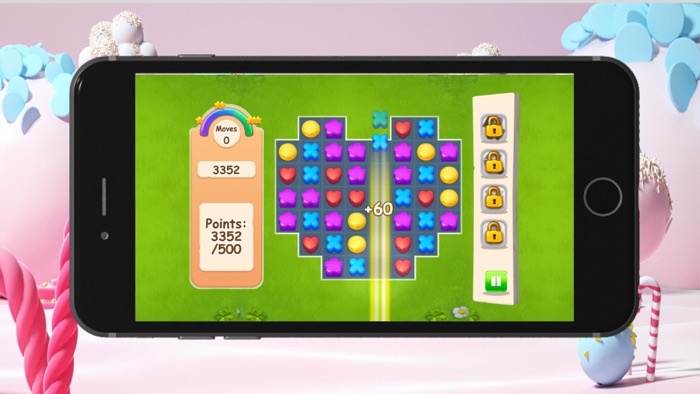 Deliciosa colisión caramelos