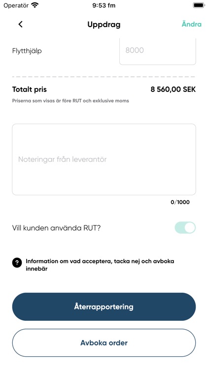 Flyttsmart Leverantörsapp screenshot-3