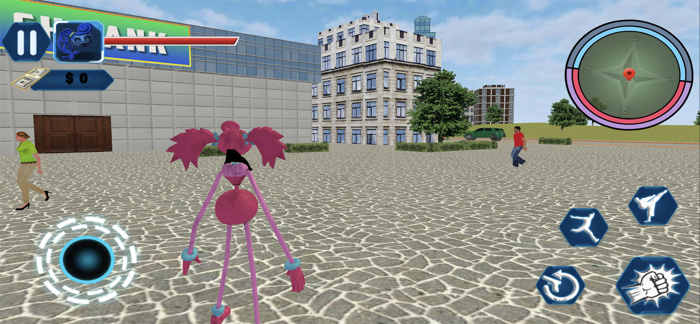 Mommy giant Rope hero Game