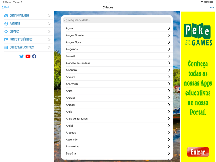 Quiz Estado de Paraíba