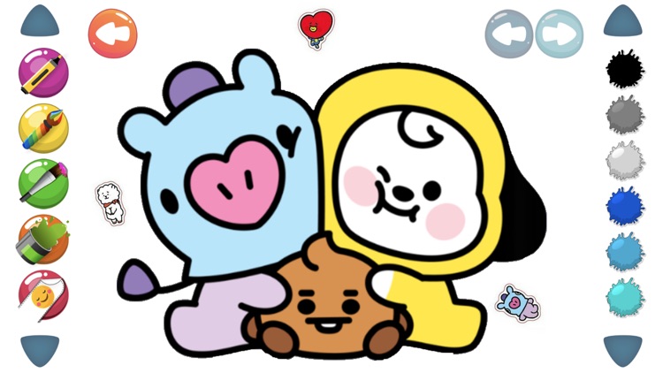 77 Bt21 Coloring Pages Shooky  HD