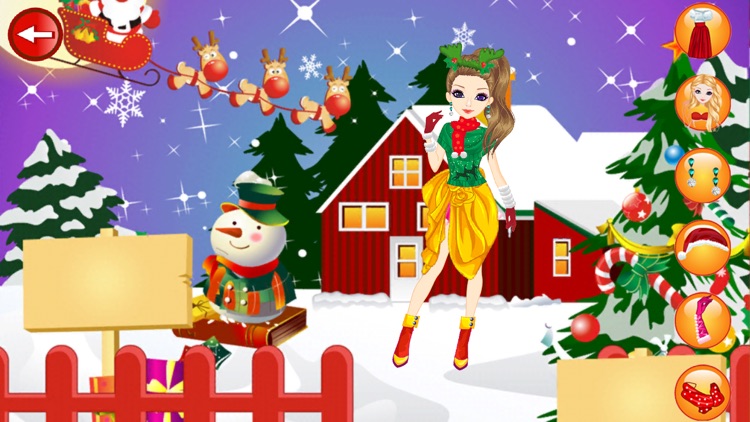 Christmas Game DressUp Girl HD screenshot-6