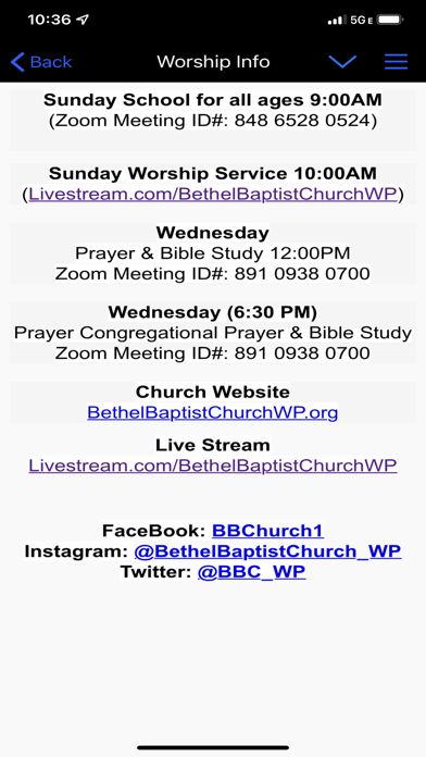 Bethel Baptist Church App screenshot 4