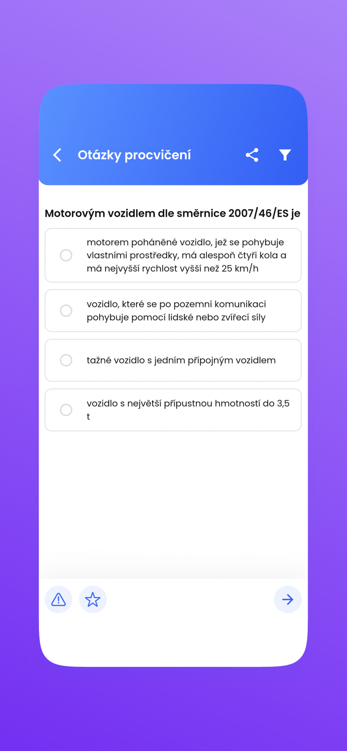 Autoškola Testy - Čeština