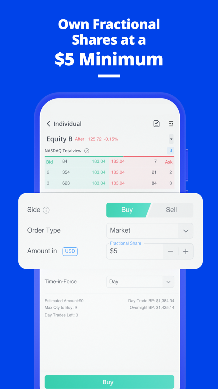 Webull Invest in US Shares