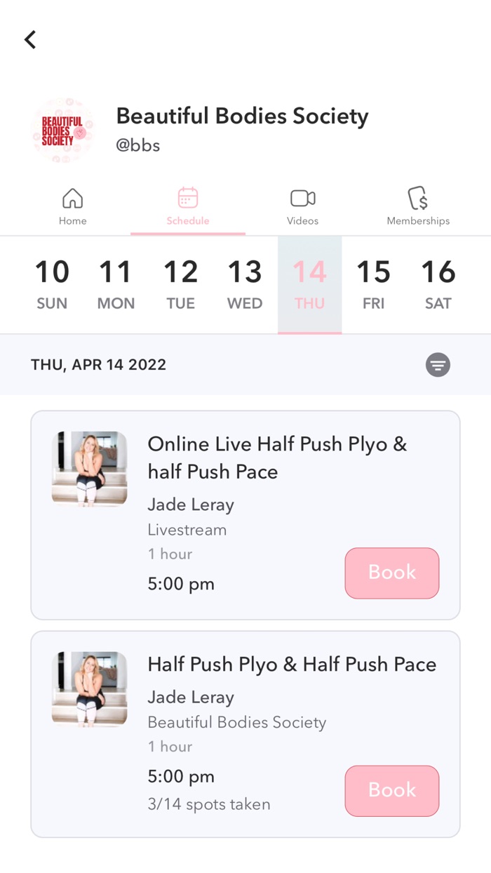 Beautiful Bodies Society App