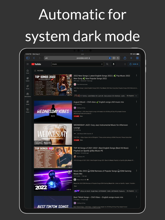 Darker - Dark Mode for Safari Screenshots