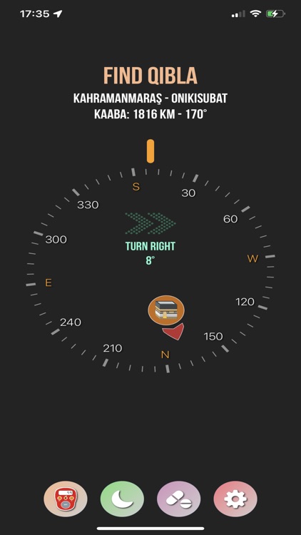 Find Qibla - Dhikrmatic
